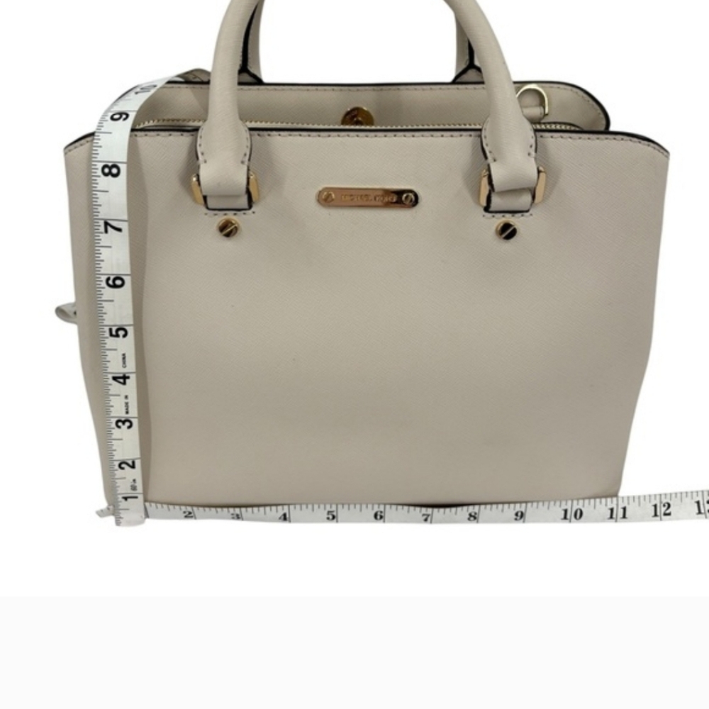 Michael Kors Kellen Leather Satchel Crossbody Bag - Picture 8 of 10